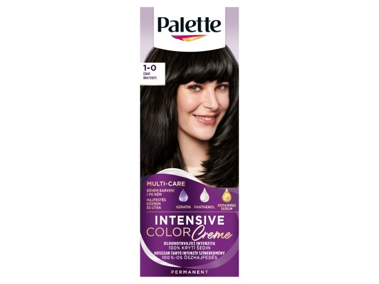 Schwarzkopf Palette Intensive Color Creme permanentní barva na vlasy odstín 1-0 N1 Black 1 ks