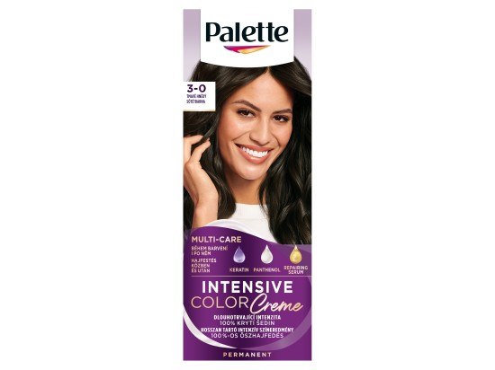 Schwarzkopf Palette Intensive Color Creme permanentní barva na vlasy odstín 3-0 N2 Dark Brown 1 ks