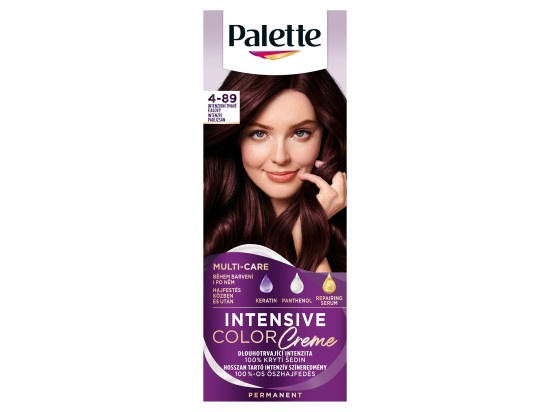 Schwarzkopf Palette Intensive Color Creme permanentní barva na vlasy odstín 4-89 RFE3 Intensive Aubergine 1 ks
