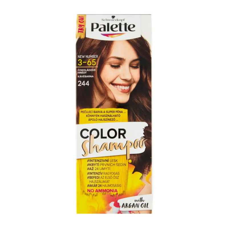 PALETTE COLOR ŠAMPON ČOKOLÁD.HNĚDÝ 3-65 244