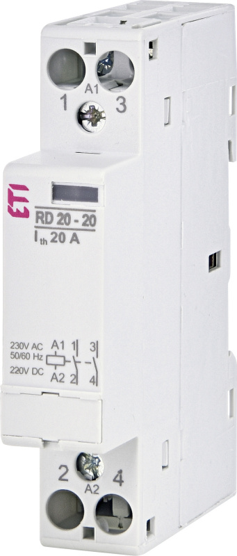 Stykač ETI RD 20-20-230V AC/DC