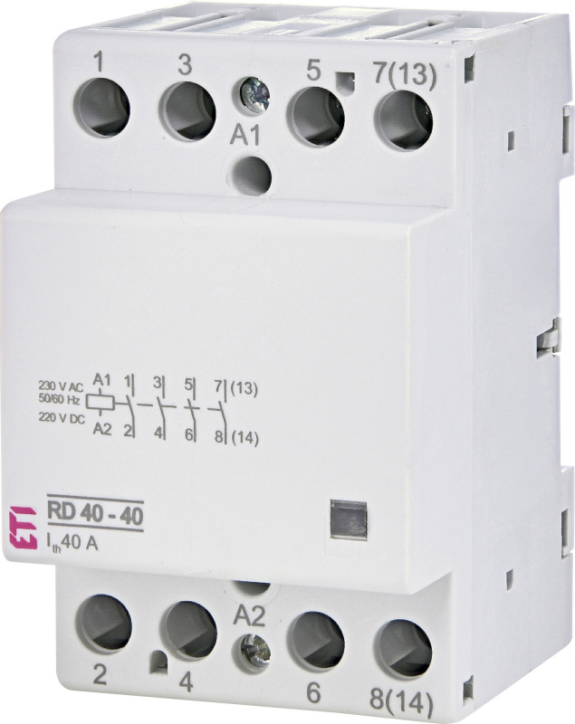 Stykač ETI RD 40-40-230V AC/DC