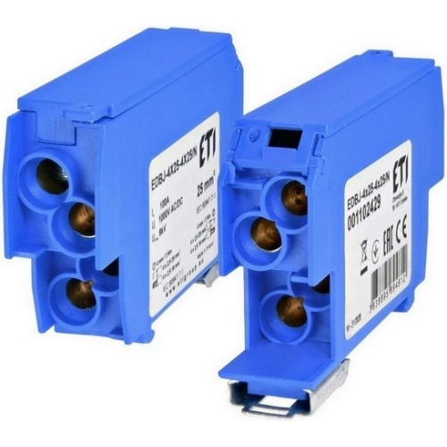 Distribuční blok ETI EDBJ-4x25-4x25/N modrá 001102429