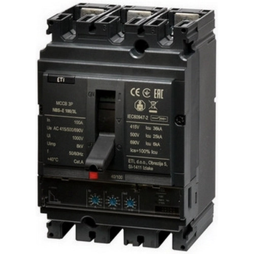 Jistič ETI NBS-E 100/3L 100A 3P 004673041