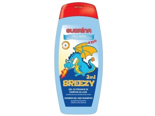 Dětský sprchový gel a šampon 2 v 1 Breezy Subrina