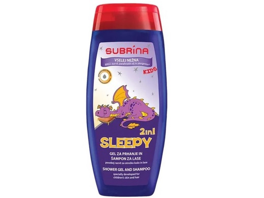 Dětský sprchový gel a šampon 2v1 Sleepy Subrina