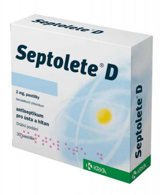 SEPTOLETE D II 1 mg 30 pastilek