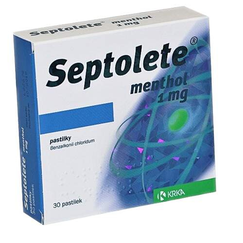 SEPTOLETE Menthol 30x1mg II pastilek