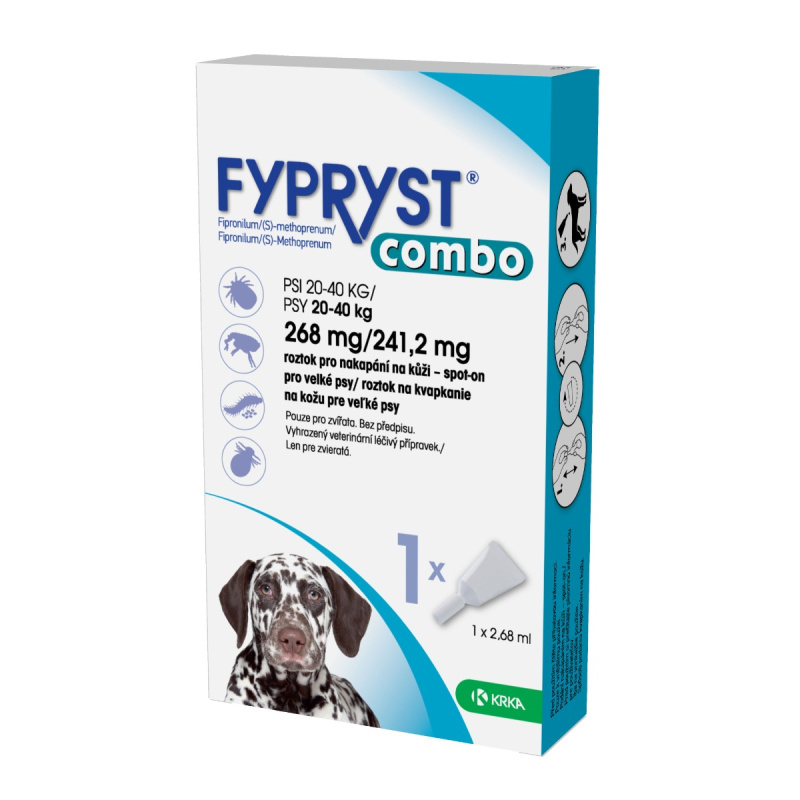 Antiparazitní pipety Fypryst Combo spot-on dog L do 40kg - VLP