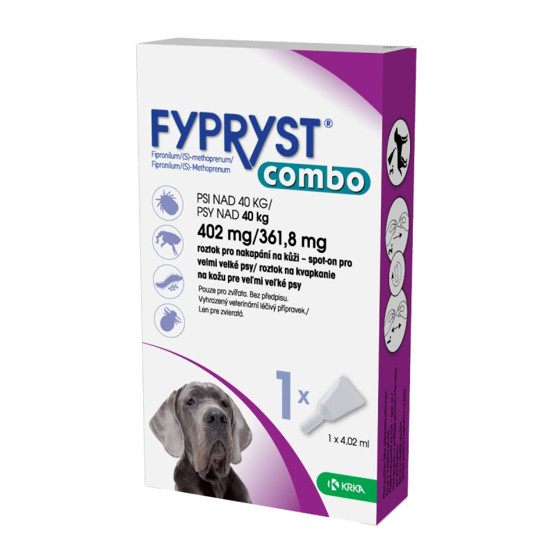 Antiparazitní pipety Fypryst Combo spot-on dog XL nad 40kg - VLP