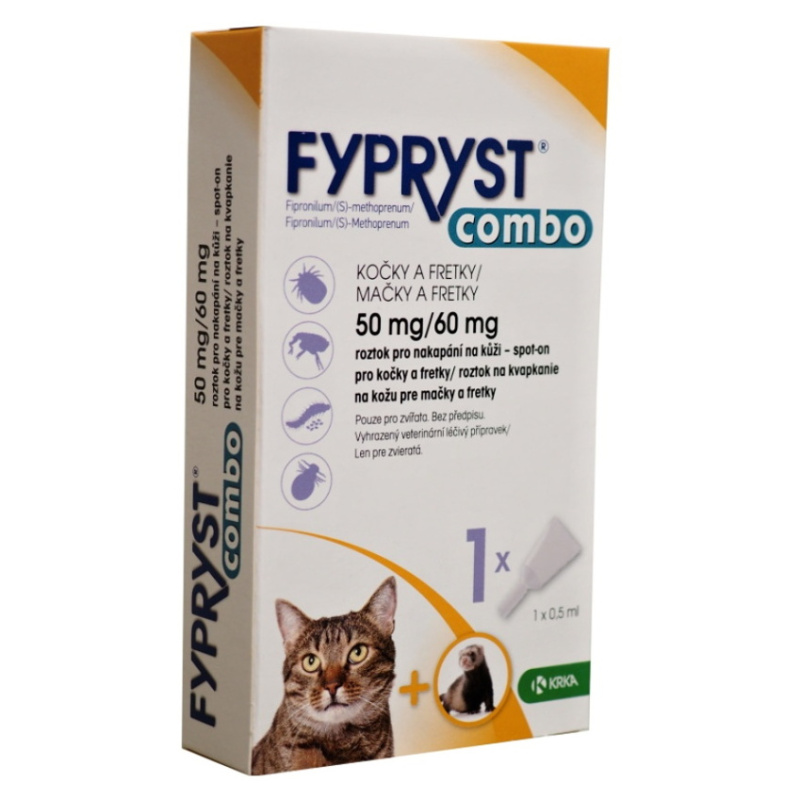 Fypryst Combo Antiparazitní spot-on pro kočky a fretky - 1 ks