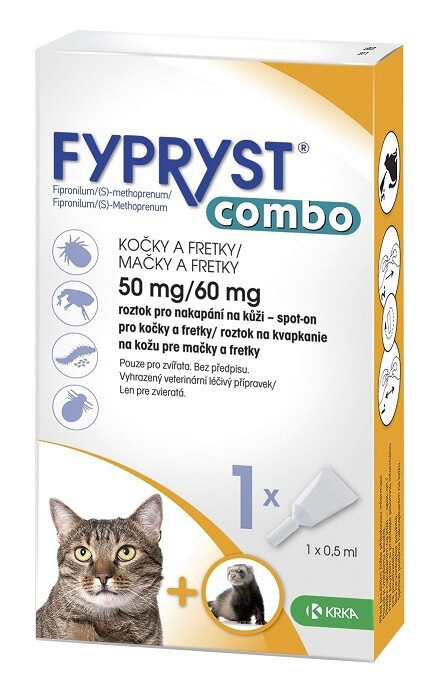 Fypryst Combo Antiparazitní spot-on pro kočky a fretky - 1 ks
