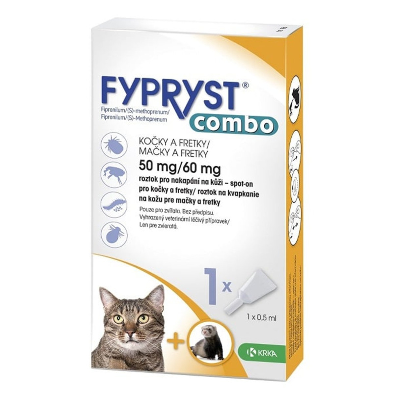 Fypryst Combo Antiparazitní spot-on pro kočky a fretky - 1 ks