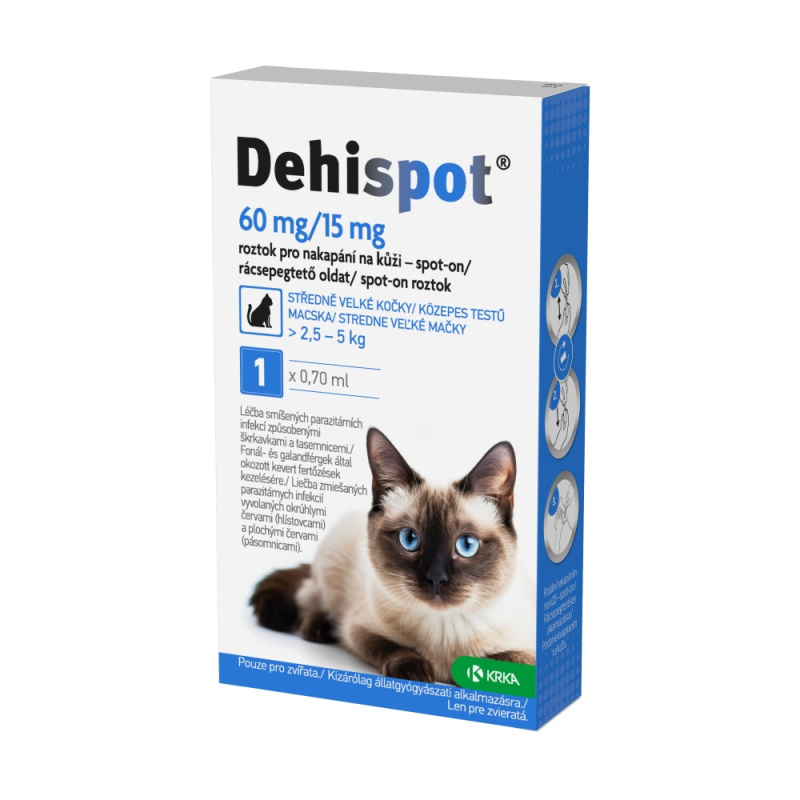 Dehispot 60mg/15mg spot-on 1x0.70ml