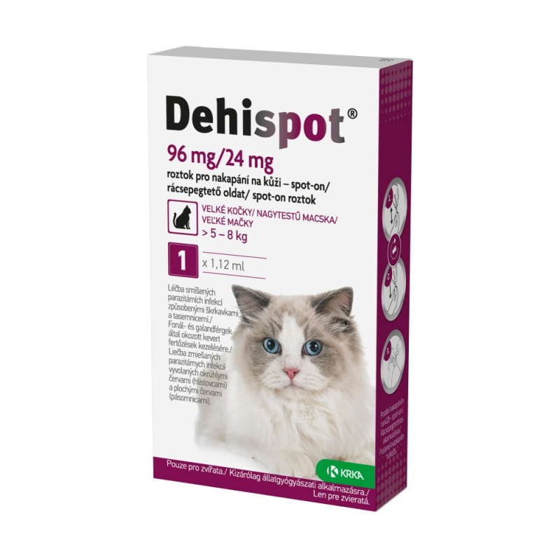 Dehispot 96mg/24mg spot-on 1x1.12ml
