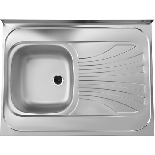 Dřez 1K 800/600 levý satén + sifon