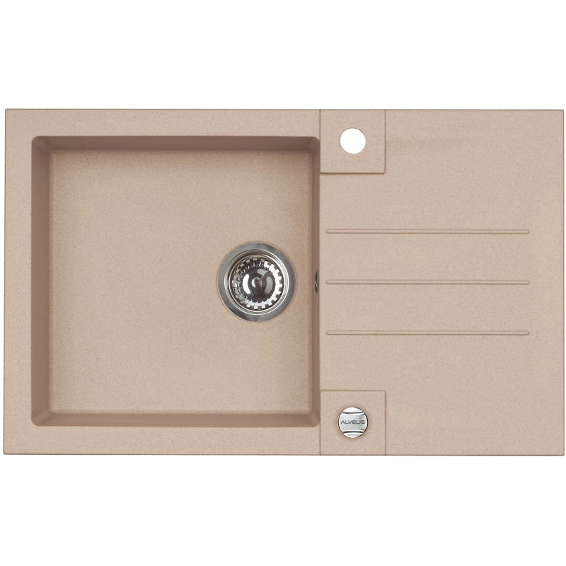 Alveus Granitový dřez Rock 130, béžová, 78 x 48 cm