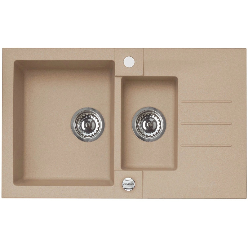 Alveus Granitový dřez Rock 70, béžová, 78 x 48 cm