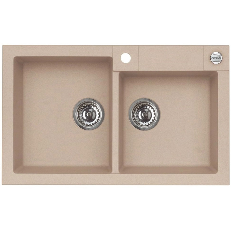 Alveus Granitový dřez Rock 90, béžová, 78 x 48 cm