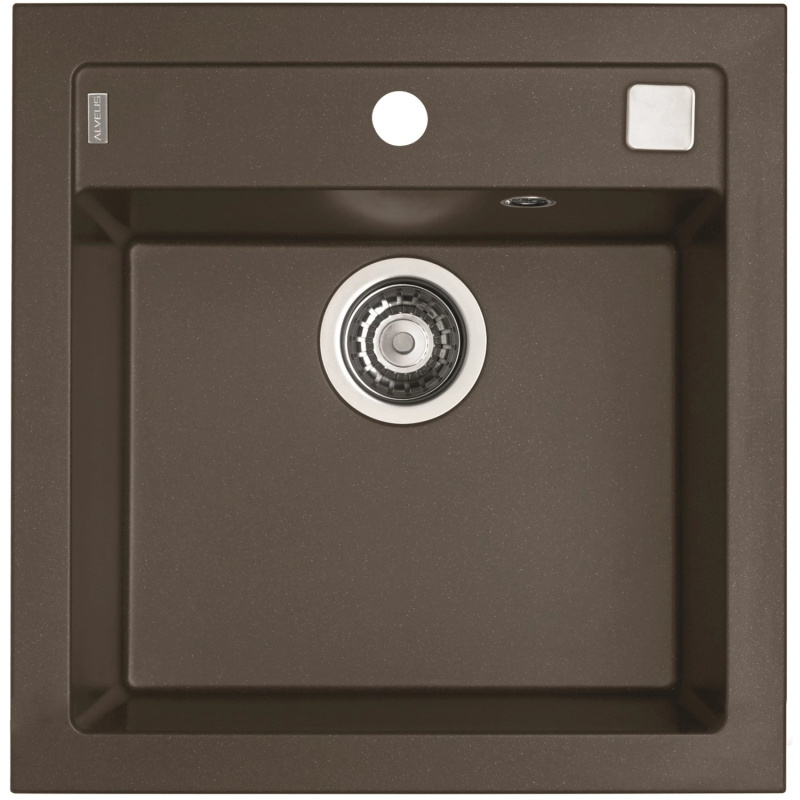 Alveus Granitový dřez Formic 20, čokoládová, 52 x 51 cm