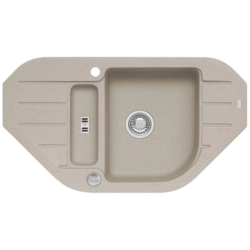 Alveus Granitový dřez Niagara 60, cappuccino, 90 x 50 cm