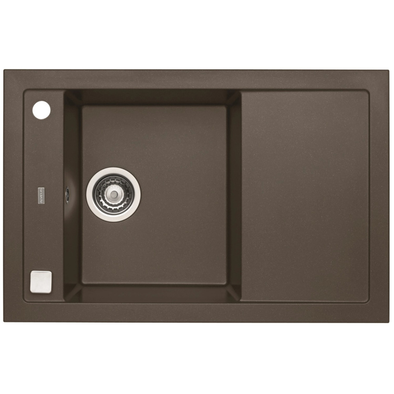 Alveus Granitový dřez Formic 30, čokoládová, 76 x 50 cm