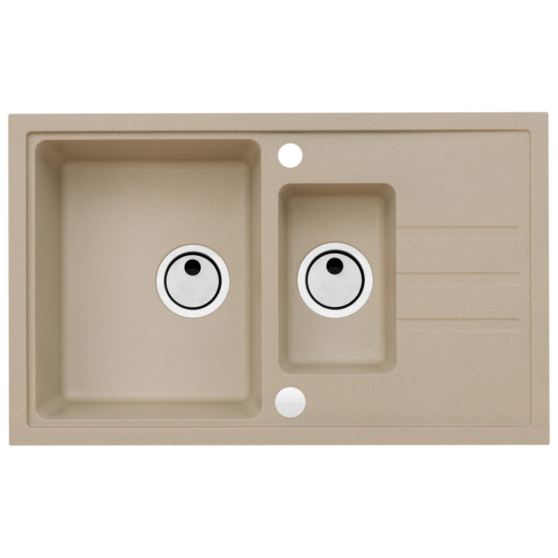 Alveus Granitový dřez Intermezzo 70, béžová, 78 x 48 cm
