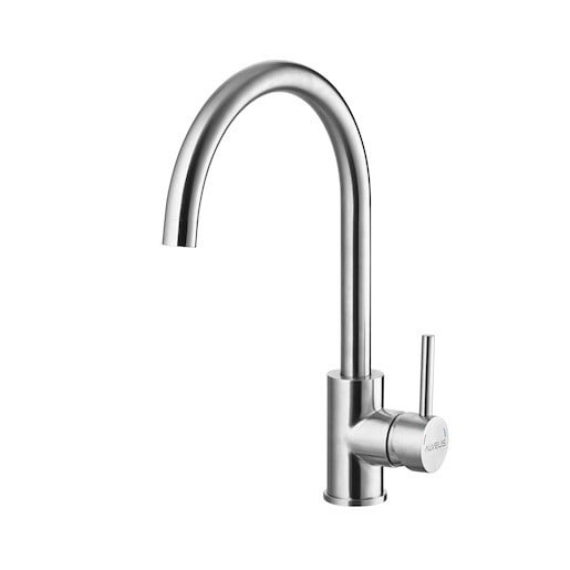 Alveus Elza dřezová baterie s otočným raménkem kartáčovaná ocel 1 129 028