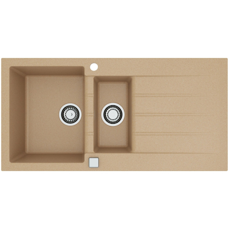 Alveus Granitový dřez Cadit 80, béžová, 100 x 50 cm