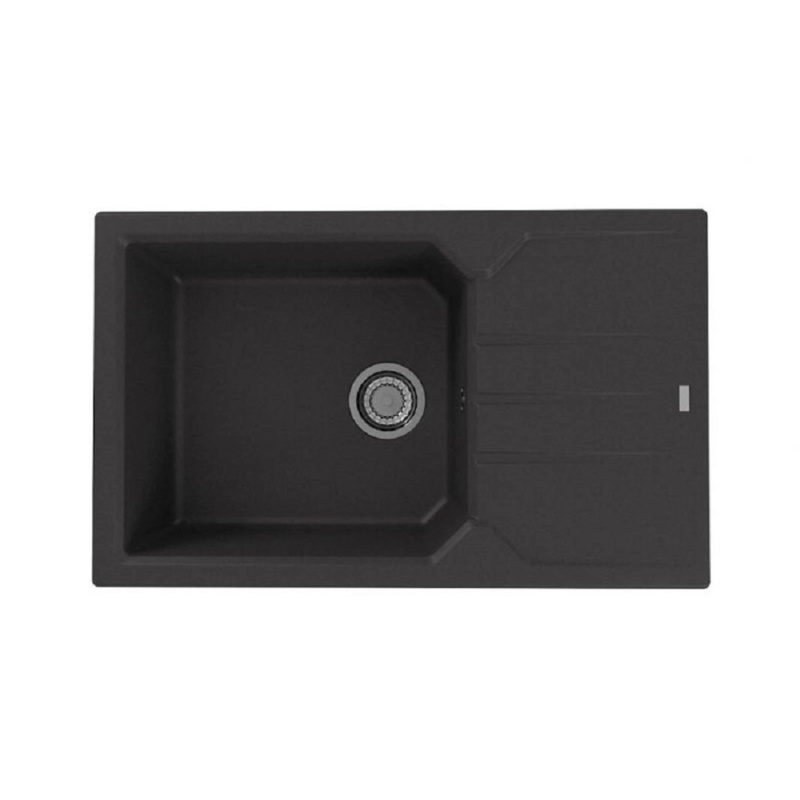Alveus Granitový dřez Record 40, černá, 78 x 48 cm
