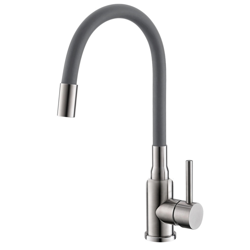 Alveus Stojánková páková dřezová baterie s flexi hadicí Mintas beton+kartáč.ocel