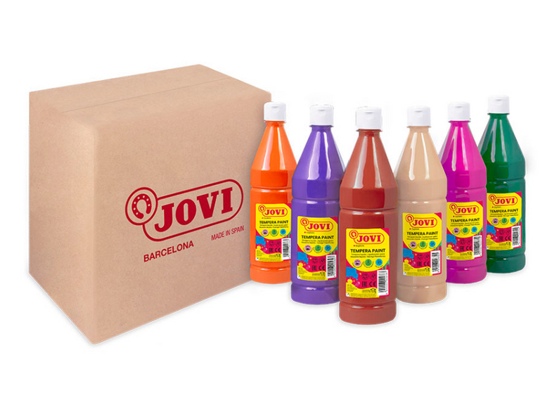 Sada temperových barev JOVI PREMIUM 6 x 1000 ml, mix barev