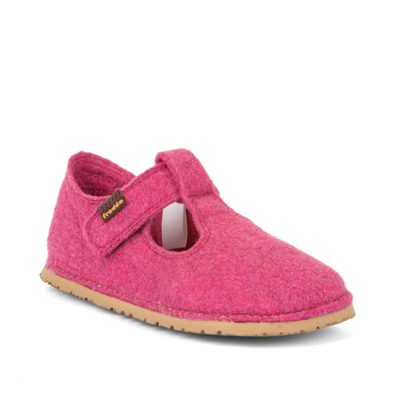 Dívčí barefoot bačkory FLEXY WOOLY Fuxia; Froddo; G1700378-6 - 26