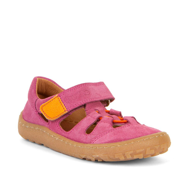 Dívčí barefoot sandály ELASTIC Fuxia Froddo G3150262-12 fuxia - 28