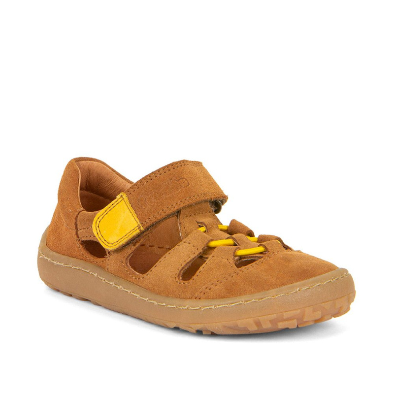 Chlapecká barefoot sandály ELASTIC Brown Froddo G3150262-3 hnědá - 33