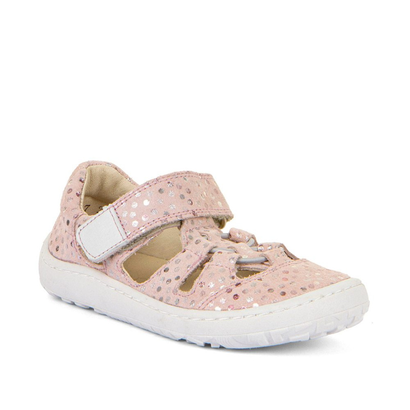 Dívčí barefoot sandály ELASTIC Pink+ Froddo G3150262-7 růžová - 25