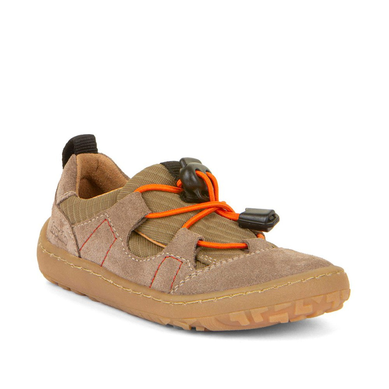 Dětské barefoot tenisky TRACK Olive Froddo G3130243-6 hnědá - 36