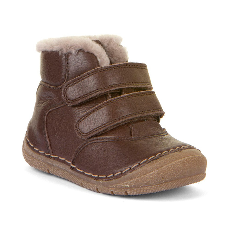 Dětské zimní boty Flexible PAIX UP WINTER Dark Brown, Froddo, G2110143-4, tmavě hnědá - 29