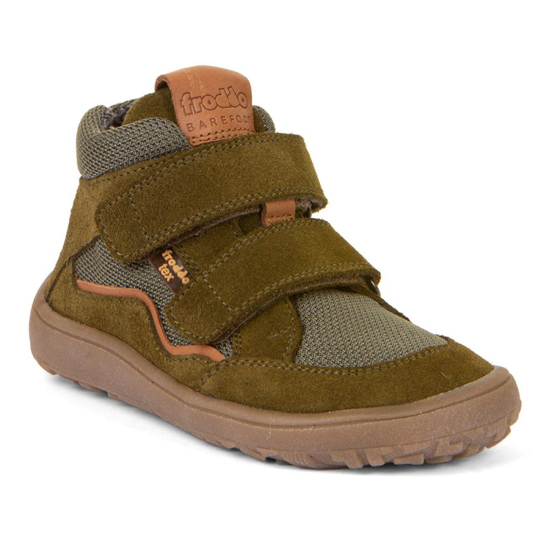 Chlapecké barefoot boty TEX AUTUMN Olive Froddo G3110254-2- zelená - 24