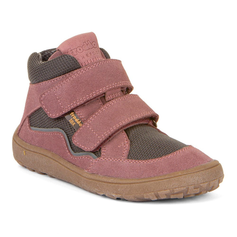 Dívčí barefoot boty TEX AUTUMN  Gray/Pink Froddo G3110254-6 - šedá - 30
