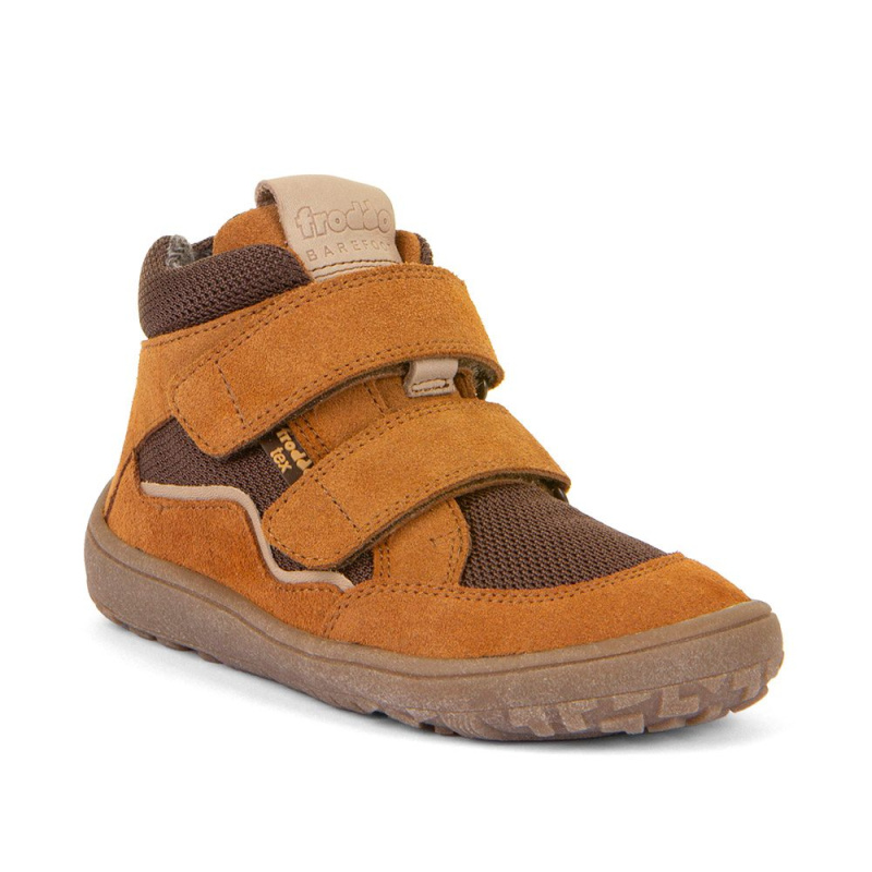 Dětské barefoot boty TEX AUTUMN  Cognac Froddo G3110254-14 - hnědá - 36