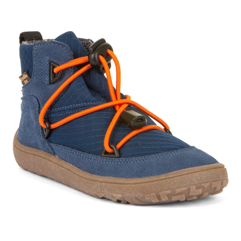 Chlapecké celoroční barefoot boty TEX TRACK Denim Froddo G3110257-1 - světle modrá - 27