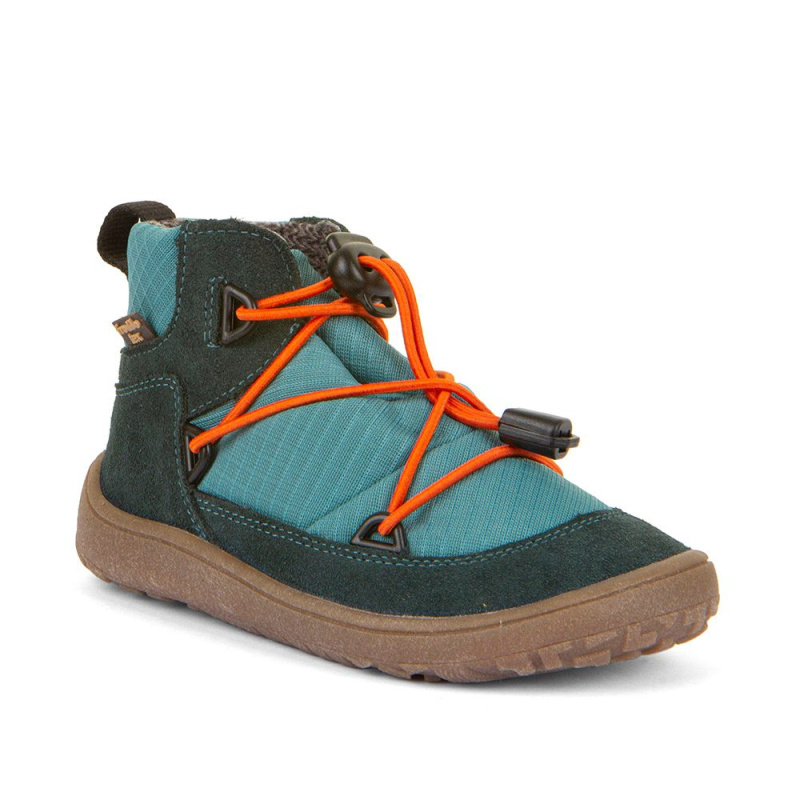Dětské celoroční barefoot boty TEX TRACK Petroleum Froddo G3110257-5 - modrá - 27