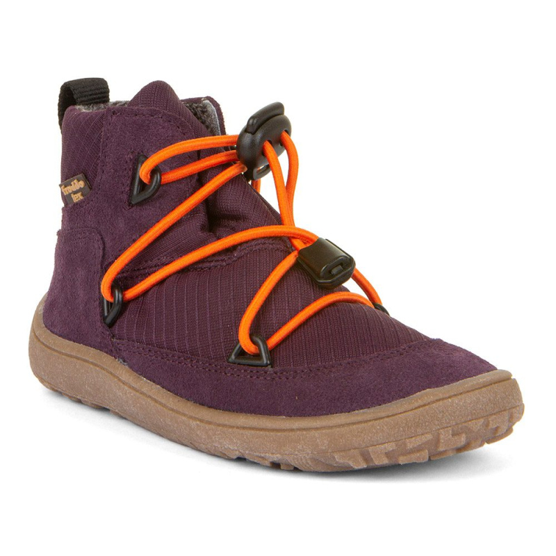 Dívčí celoroční barefoot boty TEX TRACK Purple, Froddo, G3110257-6, fialová - 31
