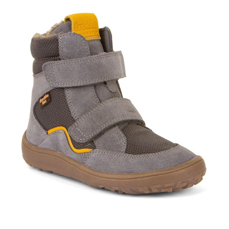 Dětské zimní barefoot boty TEX WINTER Gray, Froddo, G3160233-3, šedá - 23