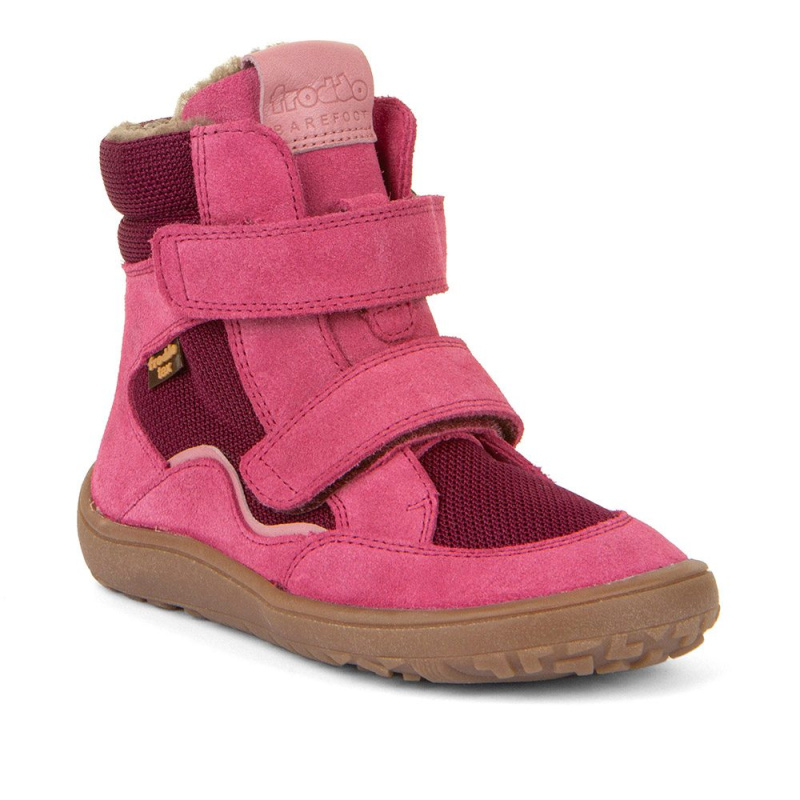 Dívčí zimní barefoot boty TEX WINTER Fuxia, Froddo, G3160233-5, fuxia - 23