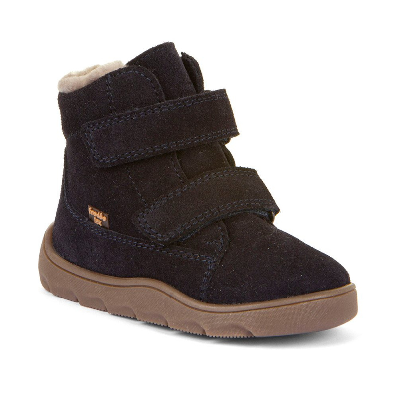 Chlapecké zimní barefoot boty ZERU TEX FURRY Dark blue, Froddo, G2110149, tmavě modrá - 20