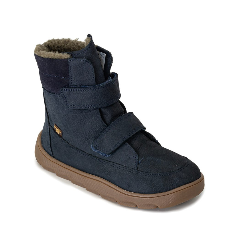 Chlapecké zimní barefoot boty ZERU TEX WINTER Dark Blue, Froddo, G3160240, tmavě modrá - 29