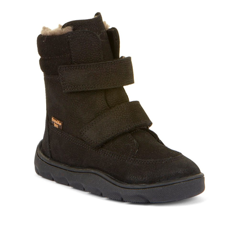 Dívčí zimní barefoot boty ZERU TEX WINTER Black, Froddo, G3160240-7, černá - 37
