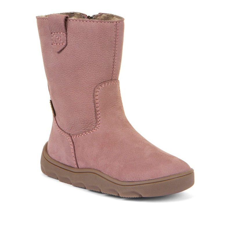 Dívčí zimní barefoot kozačky ZERU TEX BOOT Dark Pink, Froddo, G3160242-3, růžová - 25